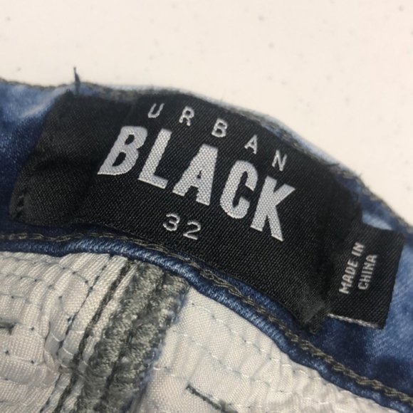 UNIQUE URBAN BLACK COMBAT JEANS 32x29 😎 - Picture 4 of 15